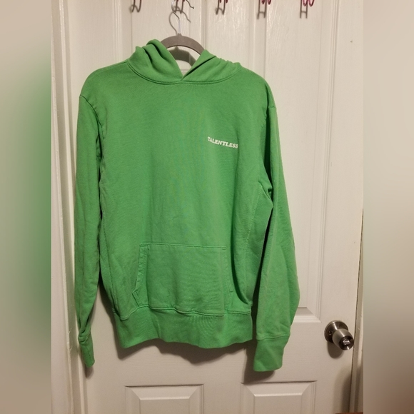 Talentless Unisex Oversized Hoodie-Higjlighter Size XS Color Green - Picture 2 of 11